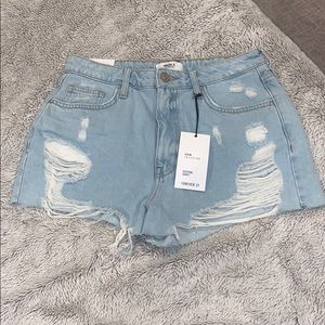 Light Wash Denim Short